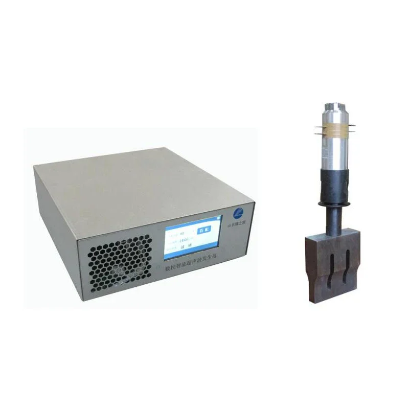 2000W non-countiuous ultrasonic  generator  and transducer  with horn and flange for earloop welding machine