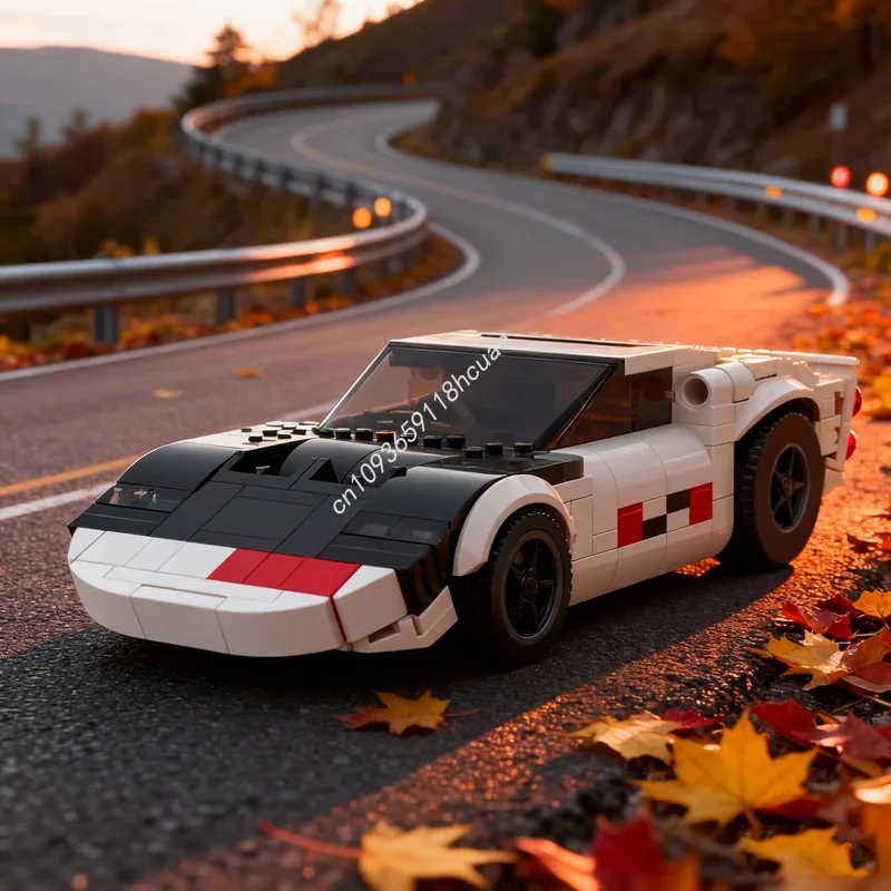 

303 детали MOC Ford MkII Ken Miles City: Конструктор-модель, архитектурная игрушка, DIY-идея, развивающая игрушка, рождественский подарок, кирпичики для дня рождения