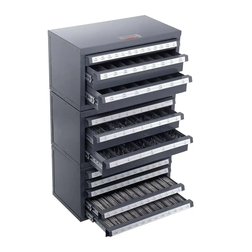 

3-Drawer for drill Bit Dispenser Cabinet for 1 for 1 6'' for 1 /2'' & Letter Sizes A-Z 5-Drawer for wire Gauge for 1 -#60