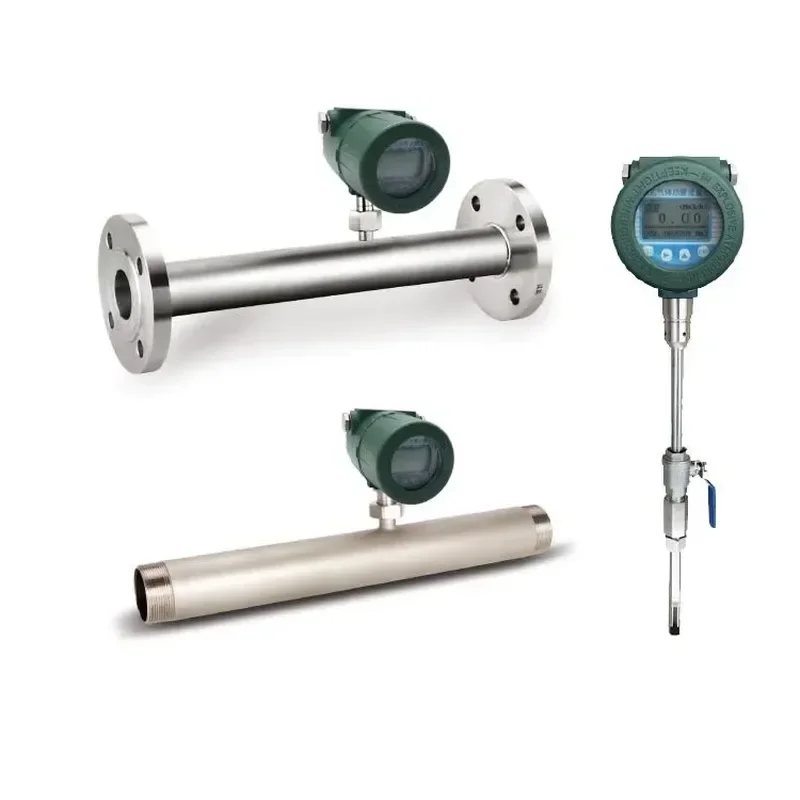 DN15~DN1400mm Digital Display 4~20mA RS 485 Thermal Mass Flowmeter Compressed air Flow Meter Steam flow meter