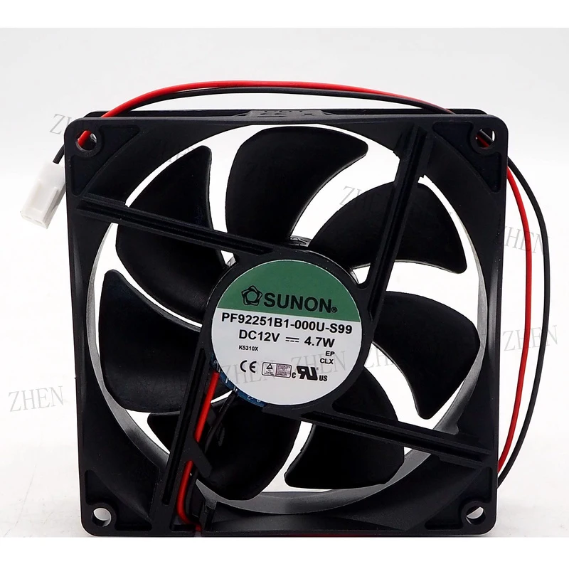 S New for SUNON PF92251B1-000U-S99 9025 12V 4.7W high airflow cooling fan#QW