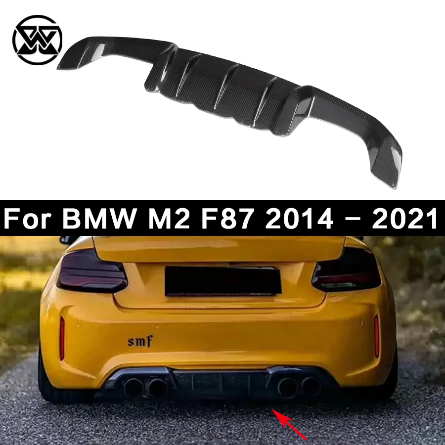 

Rear Splitters Spoiler Back lip Carbon Fiber Car Rear Bumper Diffuser For BMW M2 F87 M2C 2014-2021 Coupe M Sports MP Style