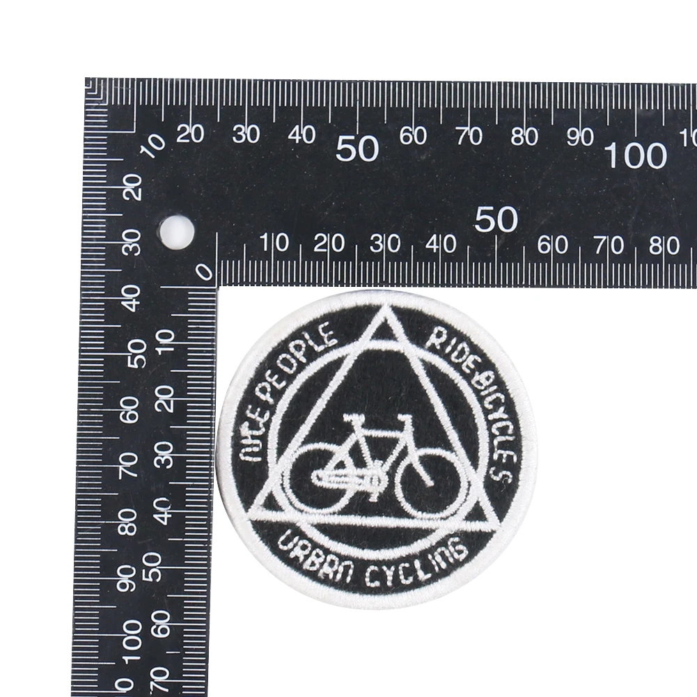 Round Urban Cycling Sport Bicycle Biker patch ricamo Sport Applique Stickers distintivi Iron on Transfers for Clothing Parts