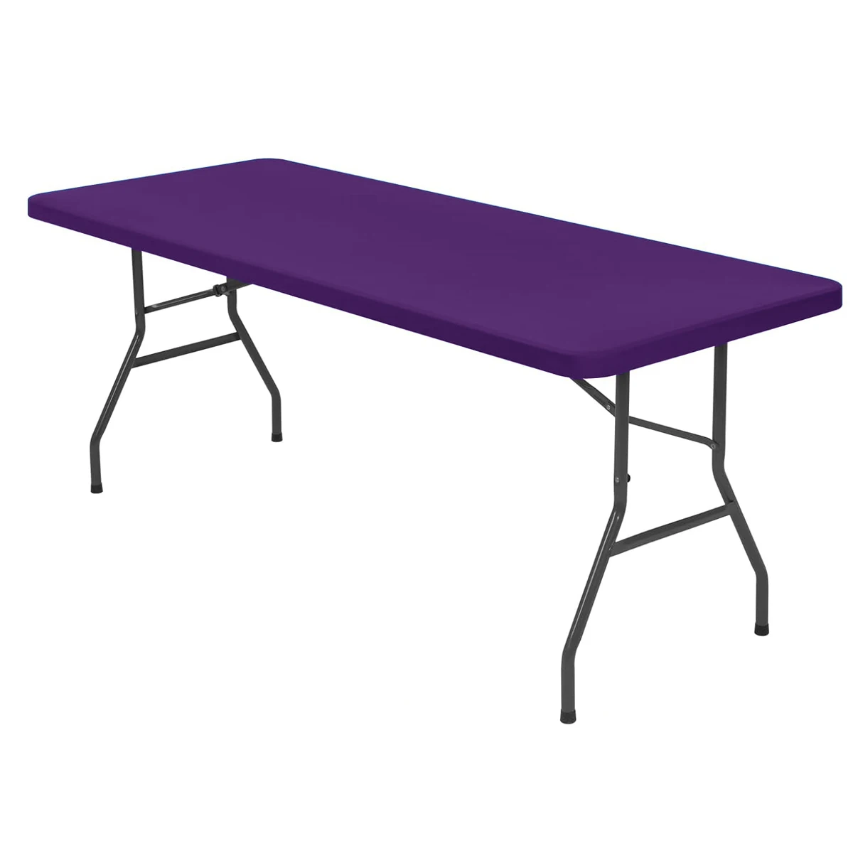 1Pc 4/6/8ft Spandex Tafelkleed Elastisch Ingericht Stretch Rechthoekig Tafelkleed Wasbaar en Rimpelbestendig Patio Tafelkleed