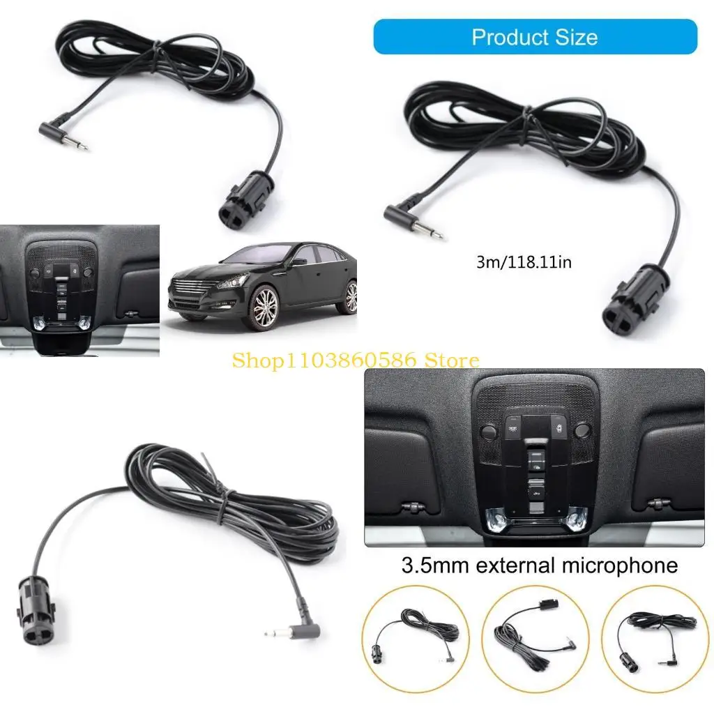 242A -Geräuschstündung 3,5 -mm -Buchse Mikrofon für Auto -Stereo -Sound -Heimtreffen