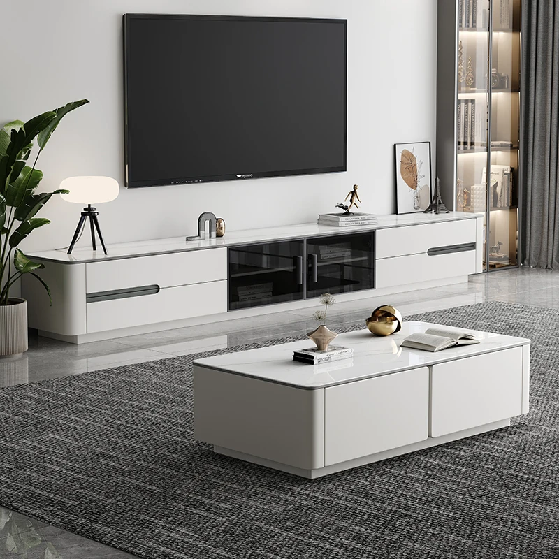 

Storage Normal Tv Stand Universal Alone Design Wooden Minimalist Tall Tv Cabinet Modern White Meuble Television Salon Furniture