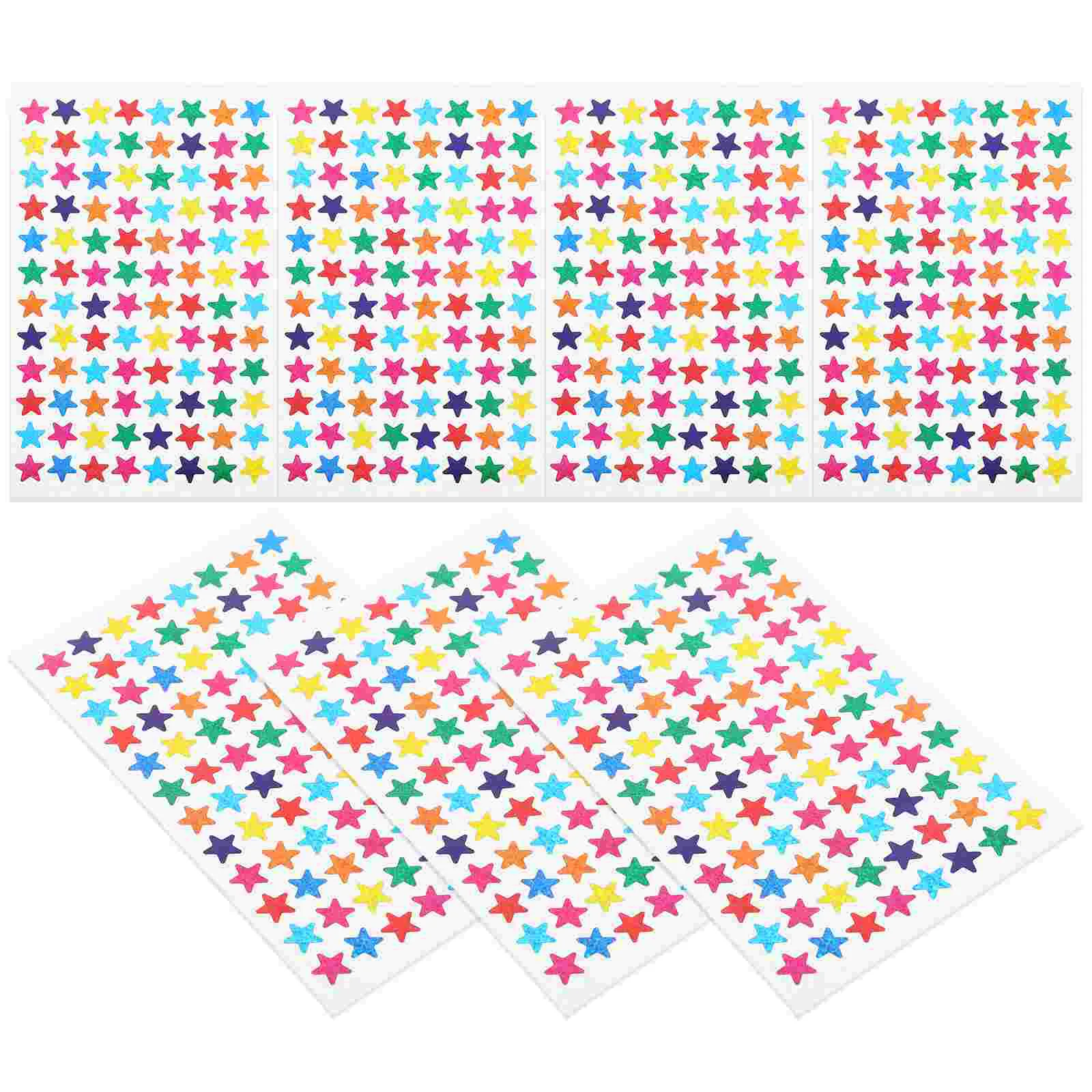 Stars Stickers, 1 Set of 960 1cm Self- Adhesive Star Stickers Colorful Shiny Sparkle Star Stickers for DIY Crafts, Kids