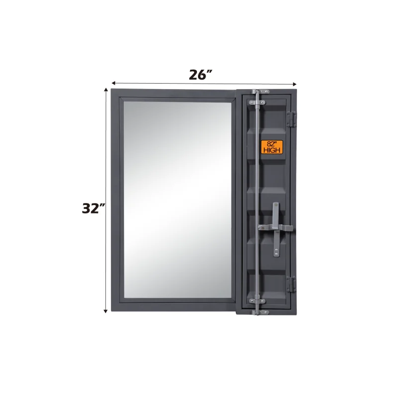 Espejo de tocador con acabado Cargo Gunmetal