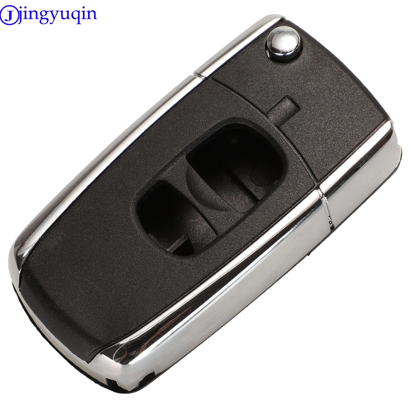 Jingyuqin modificado 2 botones cubierta de carcasa de llave de coche para Mazda 2 3 6 323 626 funda de llave fluida plegable