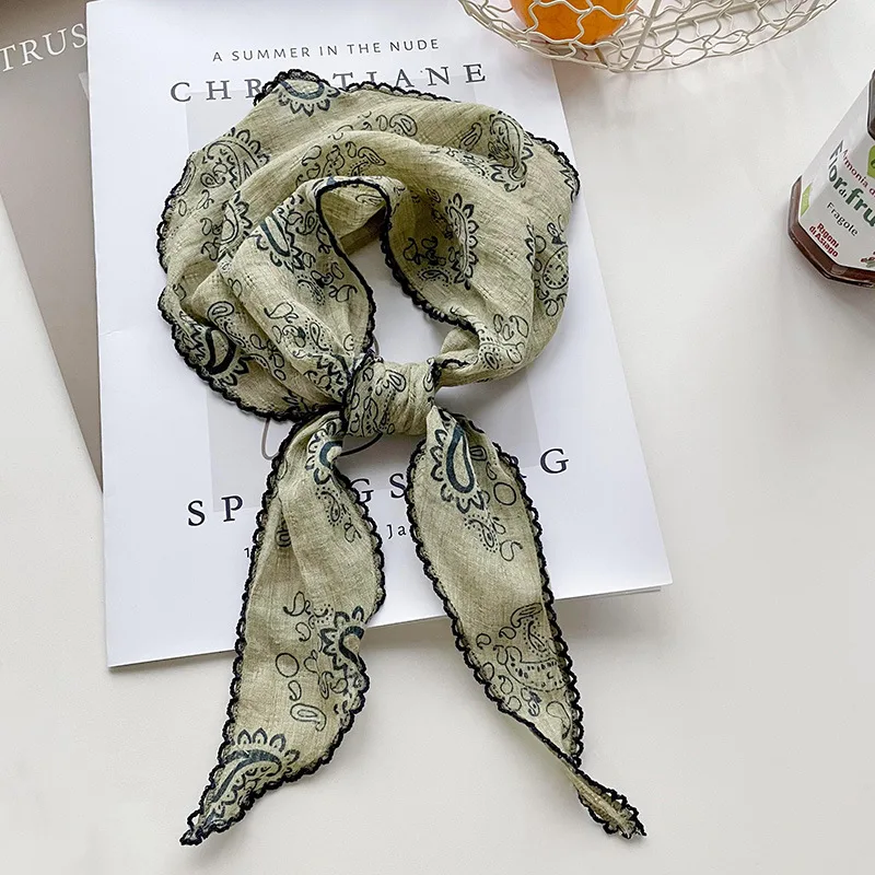 Рисунок 6 - 2025 винтажный шарф на шею с цветком пейсли