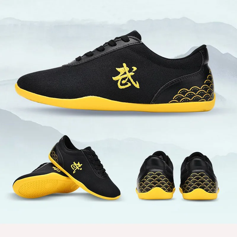 Crianças das mulheres dos homens esporte artes marciais kung fu sapatos rendas até lona taichi tênis branco preto azul senhoras wushu tênis de borracha