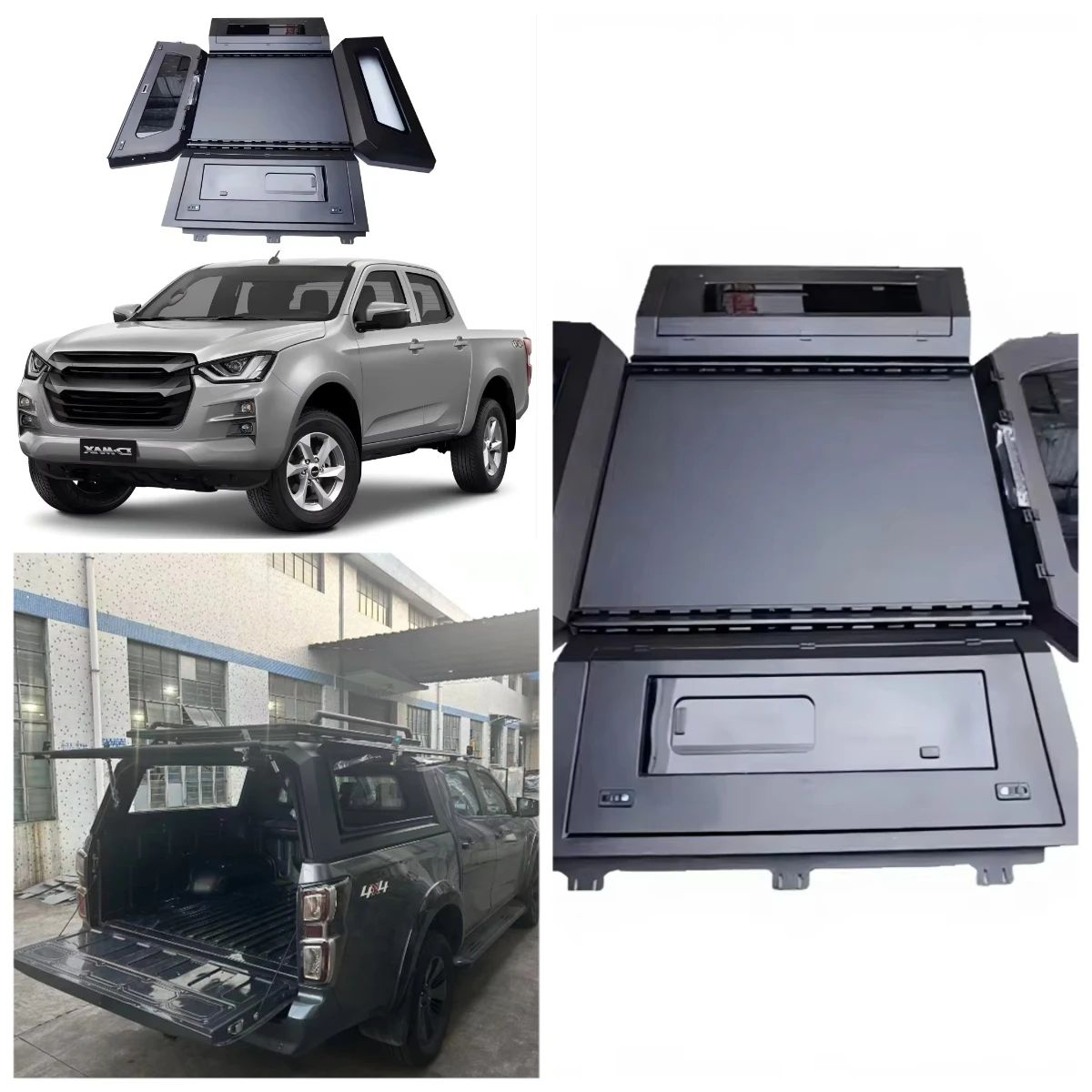 Custom Dual Cab Hardtop Canopy 4X4 Steel Pickup Truck for Dmax Tool Boxes Product Category