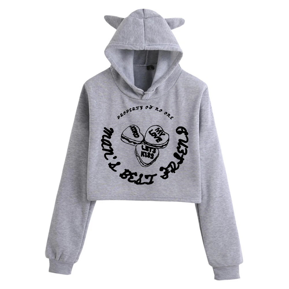 Sweat-shirt à manches longues pour hommes, meilleure amie, propriété de non un cœur, sans couture, Sabrina, oreilles de chat, à la mode pour filles