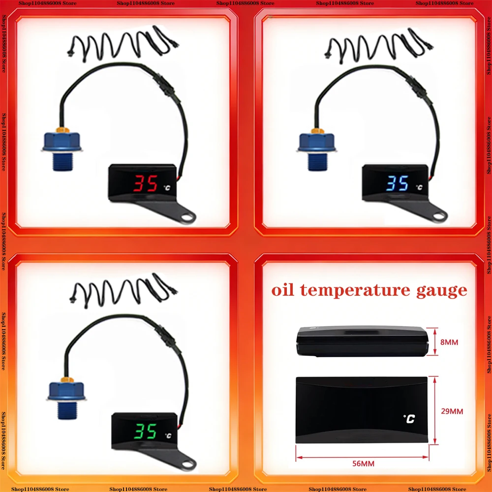 

Motorcycle oil temperature gauge universal motorcycle temperature measuring instrument modificat thin thermometer