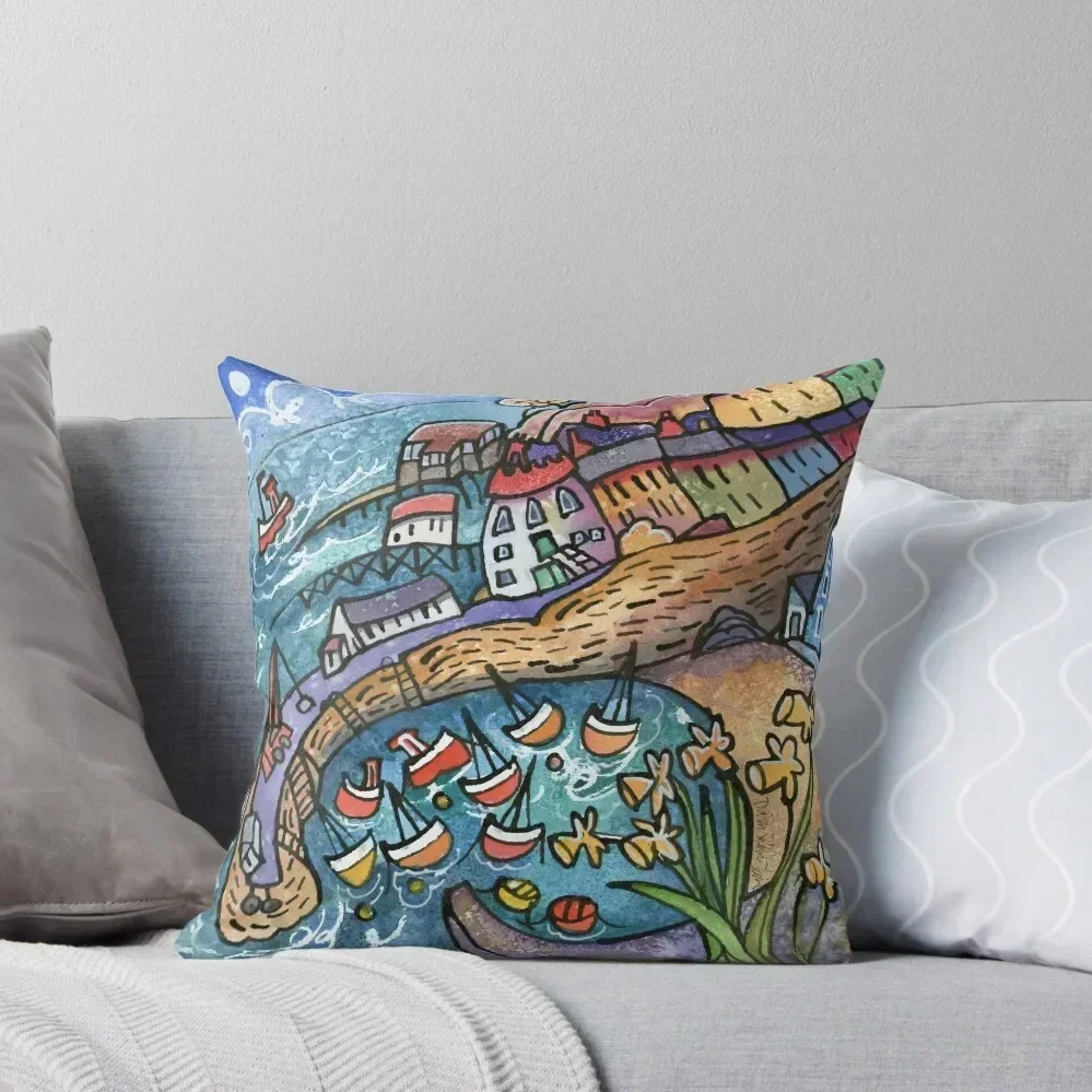 

Tenby Daffodils Throw Pillow christmas cushions covers Decorative Sofa Cushion Decorative Cushions Decorative pillowcase pillow