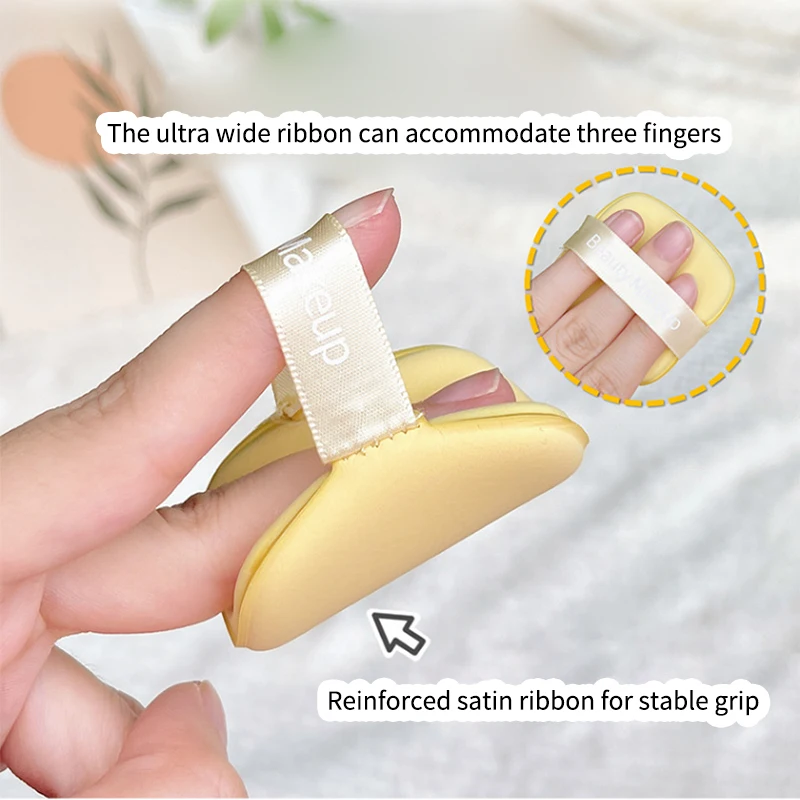 GECOMO 버터 비스킷 듀얼 유즈 쿠션 퍼프 - 부드럽고 매끄러운 마감으로 습식 또는 건식 사용에 적합한 벨벳 같은 부드러움