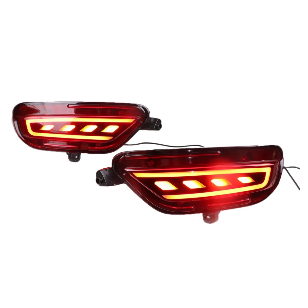 

3-In-1 Functions LED Bumper Light Rear Fog Lamp Brake Light Dynamic Turn Signal Reflector for Mazda CX-5 CX5 2017 - 2020