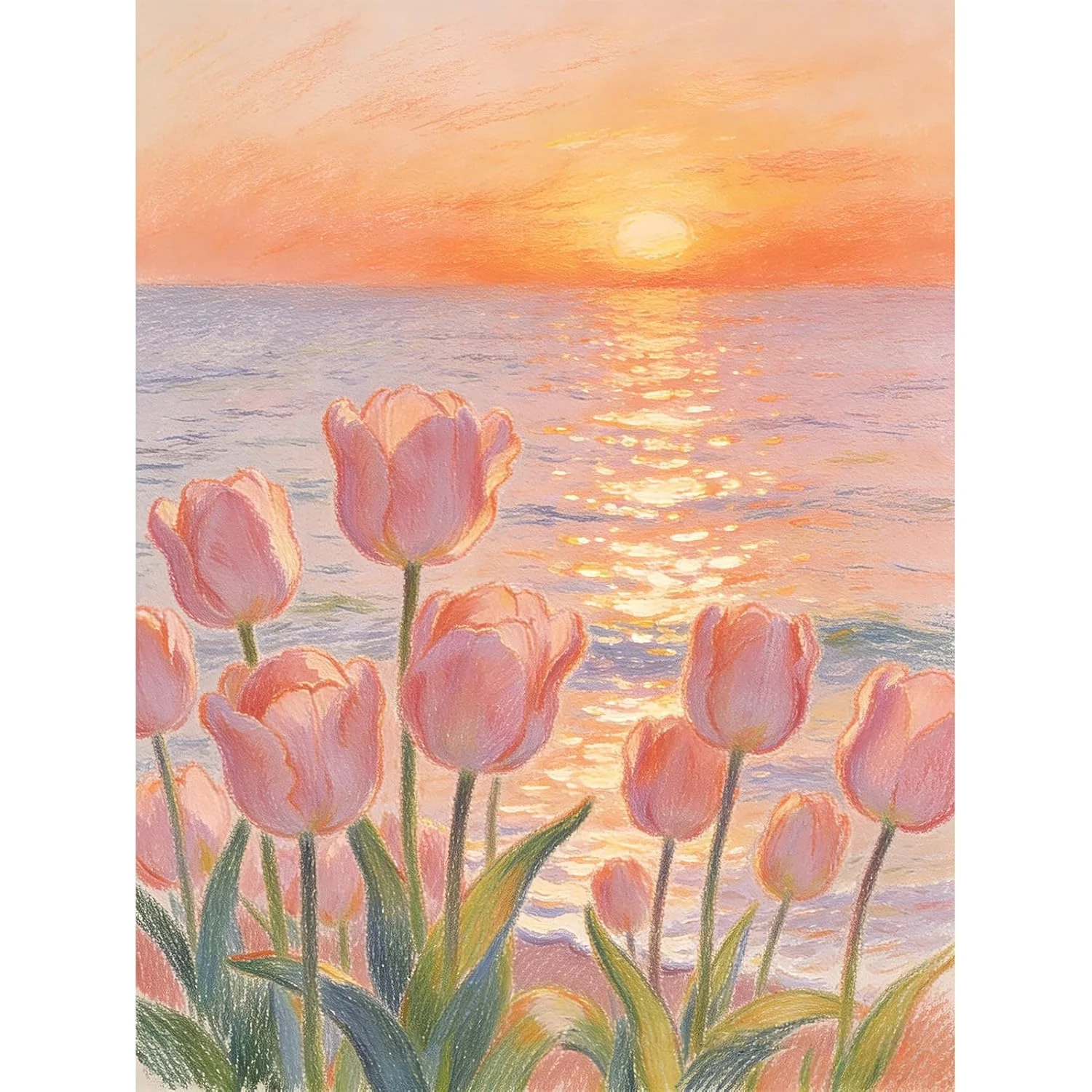 quebra-cabeca-de-tulipas-ao-por-do-sol-500-1000-1200-2000-pecas-ideal-para-iniciantes-lazer-e-entretenimento-decoracao-de-parede-para-casa