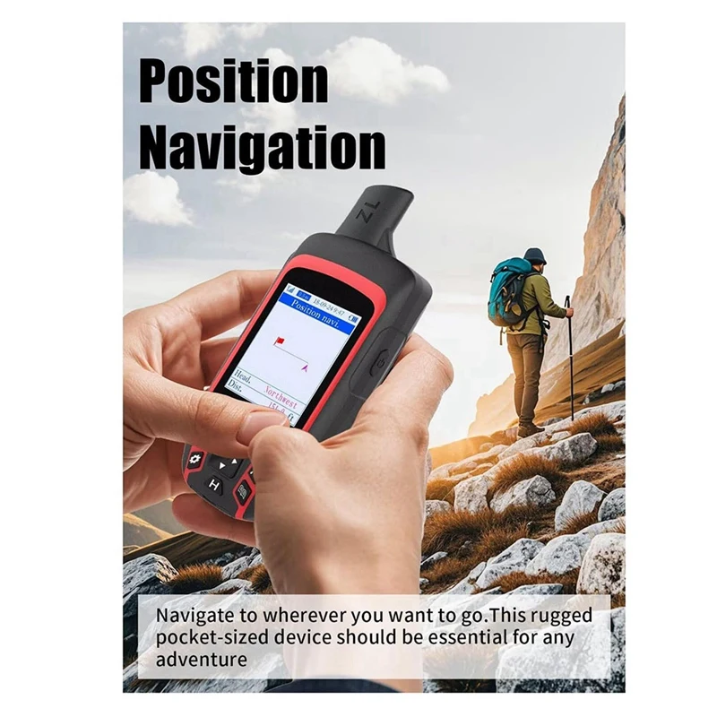 نظام تحديد المواقع المحمول A6 للمشي لمسافات طويلة، متعدد GNSS يدعم ملاح GPS القوي، ملاح GPS محمول للتخييم والصيد-A14G