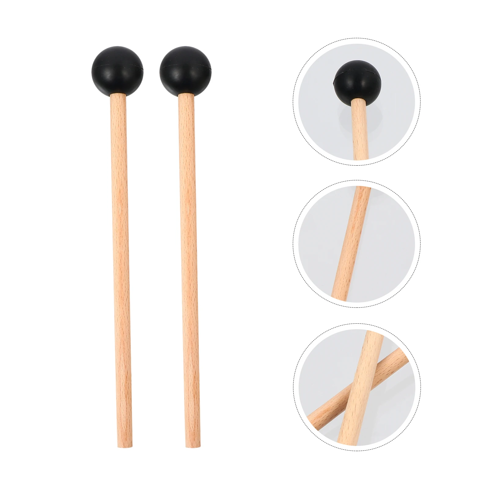 

1Pair Marimba Mallets Solid Grip Long Reach Range Percussion Sticks Accessories Marimba Sticks Glockenspiel Mallets