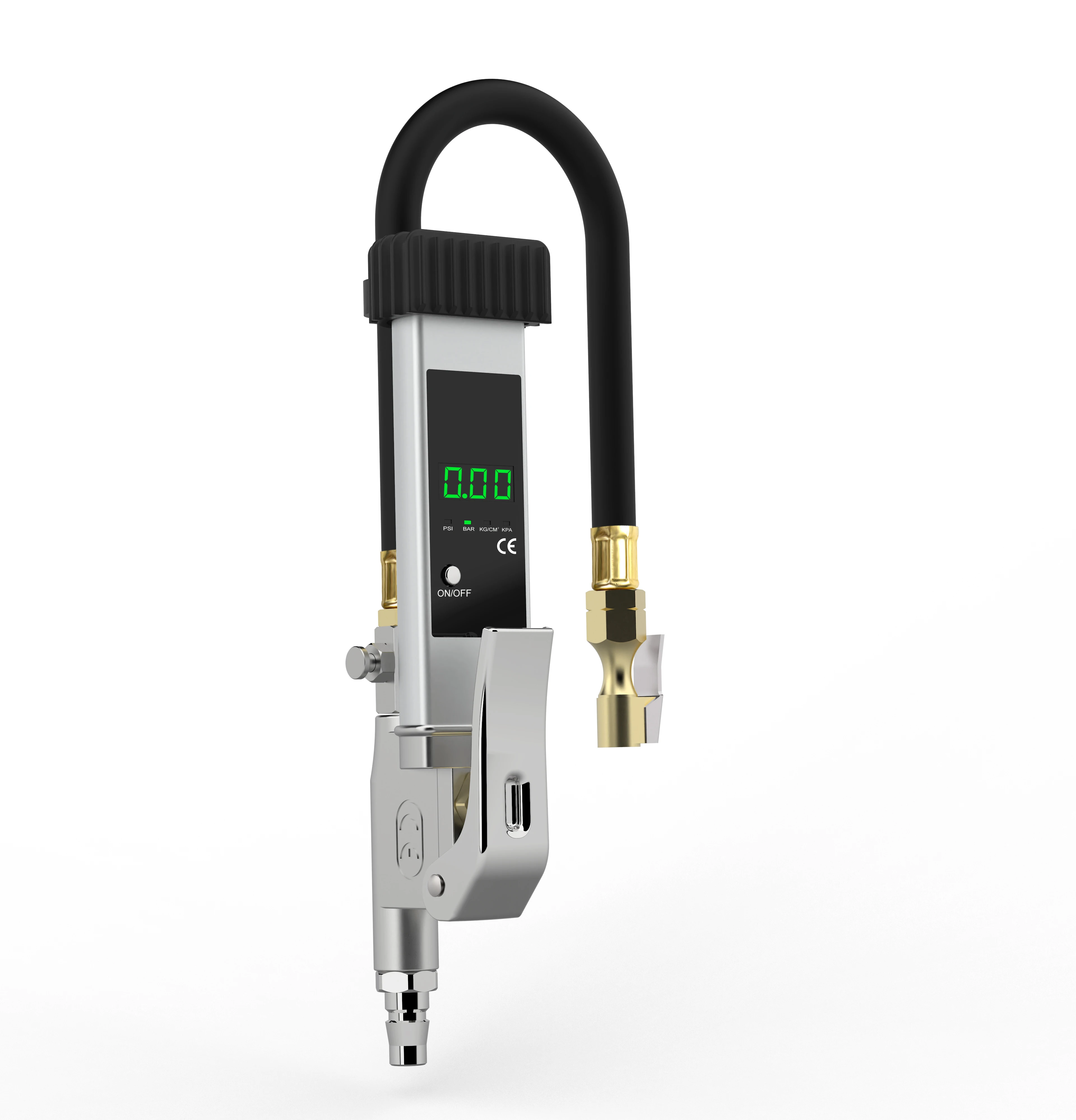 

High Accuracy (0.2PSI) Portable Car Inflator Air Chunk Valve Extender Garage Tool LED Digital Tire Pressure Gauge