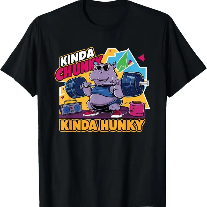 Kinda Chunky Hunky Lustiges Bodybuilding Gym Weightlifter T-Shirt