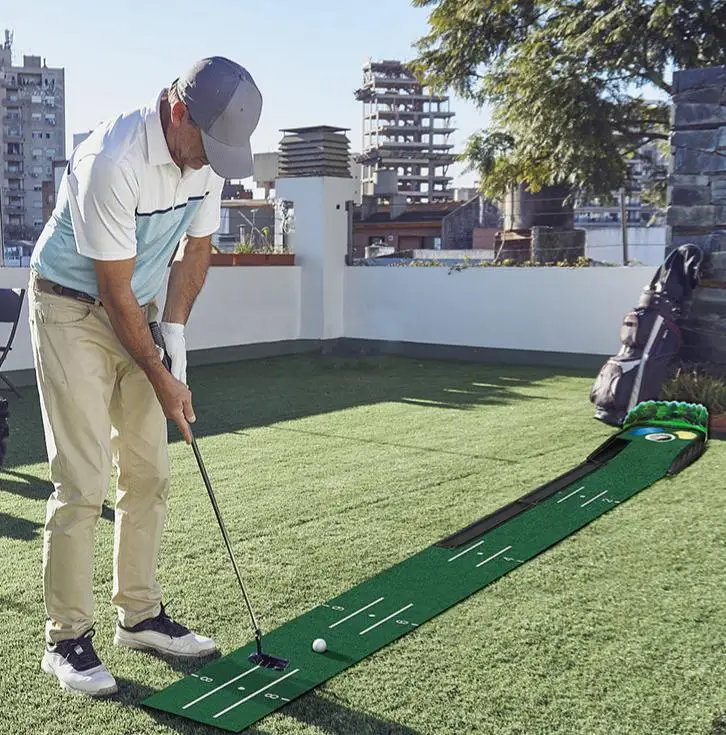 

Golf Putting Practice Device Golf Training Equipment Indoor and Outdoor Putting Practice Mat Velvet Blanket Set Trainer as Gifts