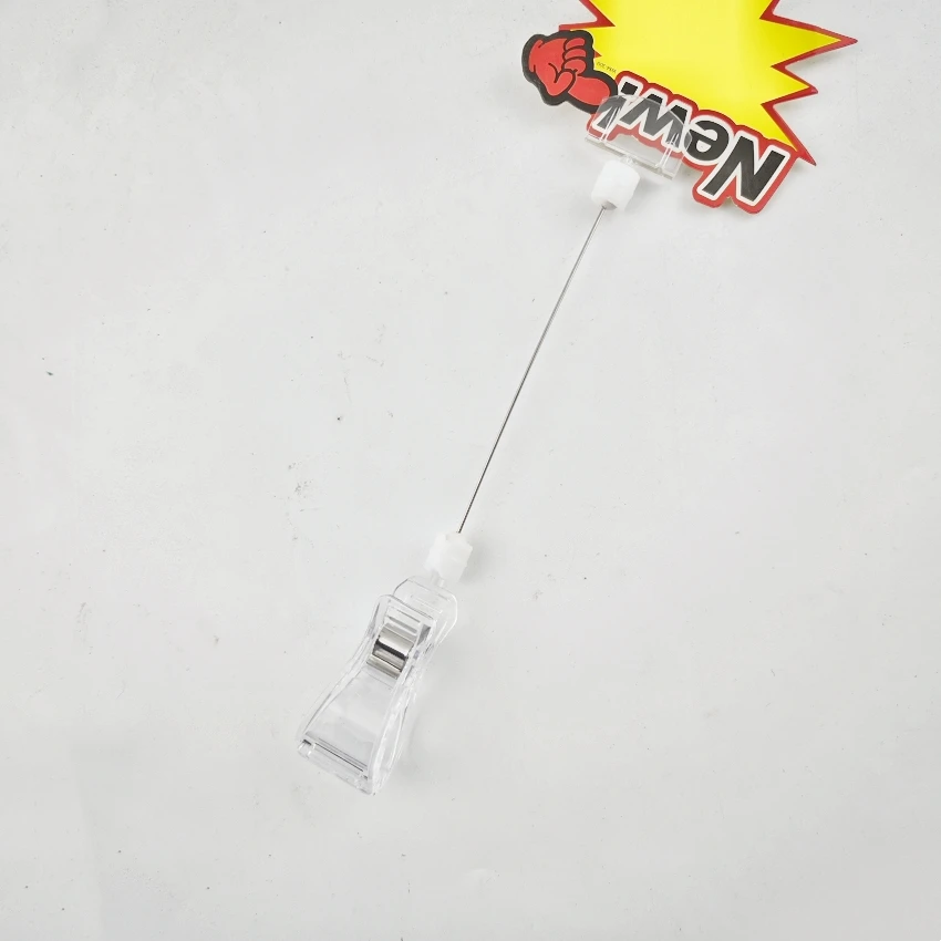 Plastic POP Sign Lable Card Display Advertise Promotion Holder Clip 30pcs