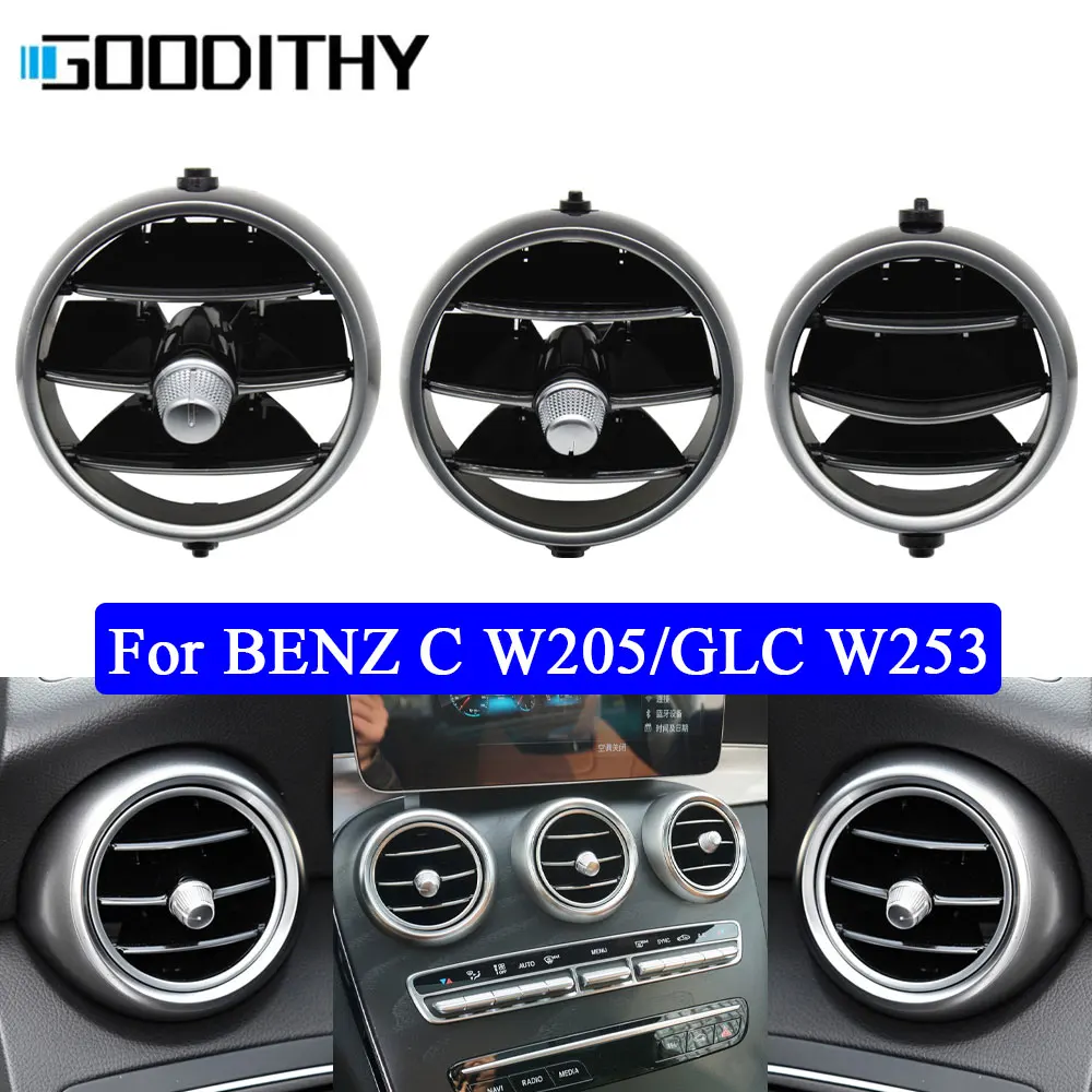 Inner Left Right Rear Front Air Conditioner AC Vent Outlet Grille For Mercedes Benz C Class W205 GLC W253 2015-2021 2058300201