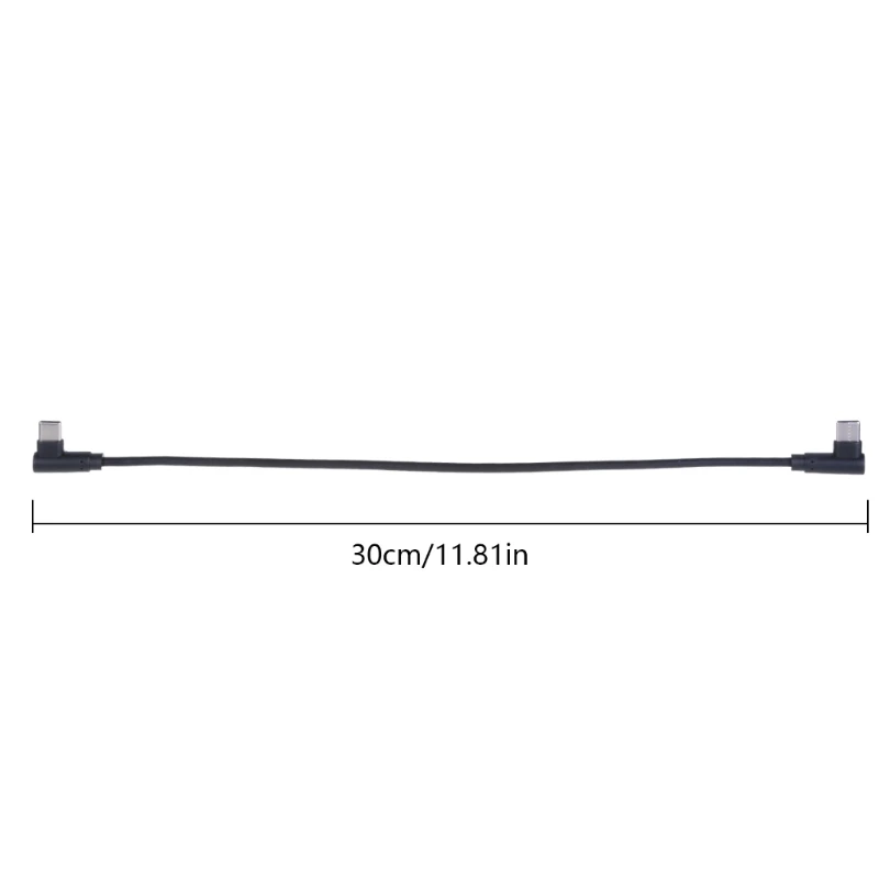 90 Degree Right Angled USB Type C Fast DataSync 40W Cable For Cellphone Dropship