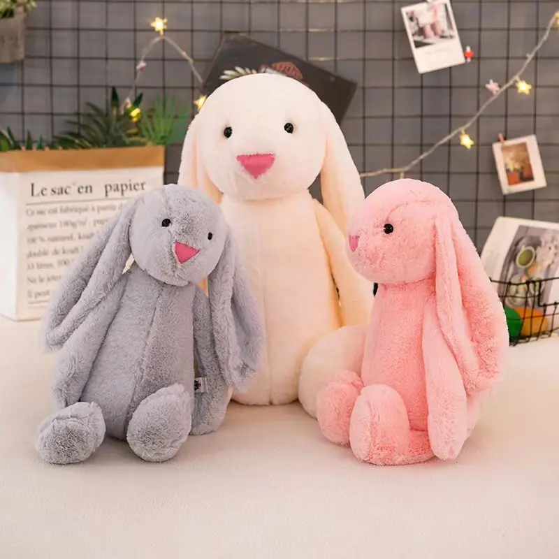 1-4PCS Bonnie Shy Coniglio Peluche Bambola Bambola Lenitiva Coniglio Cuscino Soggiorno Camera Da Letto Carino Cuscino Coniglio Bambola Regalo Di Compleanno