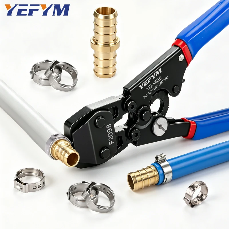 Alicate automotivo da braçadeira da junção do cv do catraca YEJ-KG10 alicate de fixação da mangueira de ar/água braçadeiras de aço inoxidável friso/alicate do nutcracker