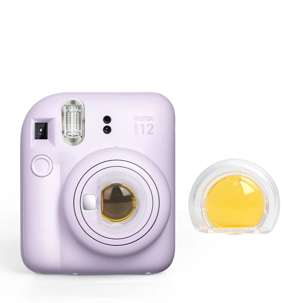Filtro de cor do espelho para Fujifilm Instax Mini 12 câmeras instantâneas filme, acessórios fotográficos coloridos, lente, novo, 4 pcs set, 6 pcs