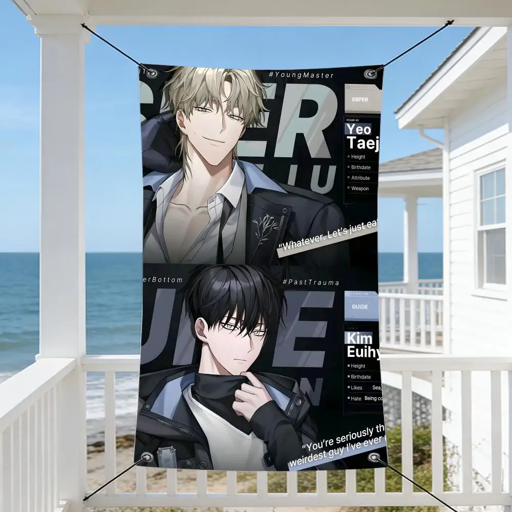 Movie T-The W-Waterside N-Night Flags Cozy Home Flag 4 Grommets Anti-Wrinkle Waterproo  Indoor