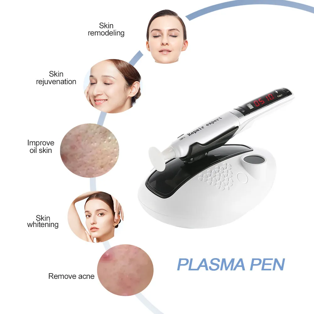 Korea Skin Diminish Inflammation Cold Skin Lifting Handheld Cold Ozone Plasma Pen With 3 Tips