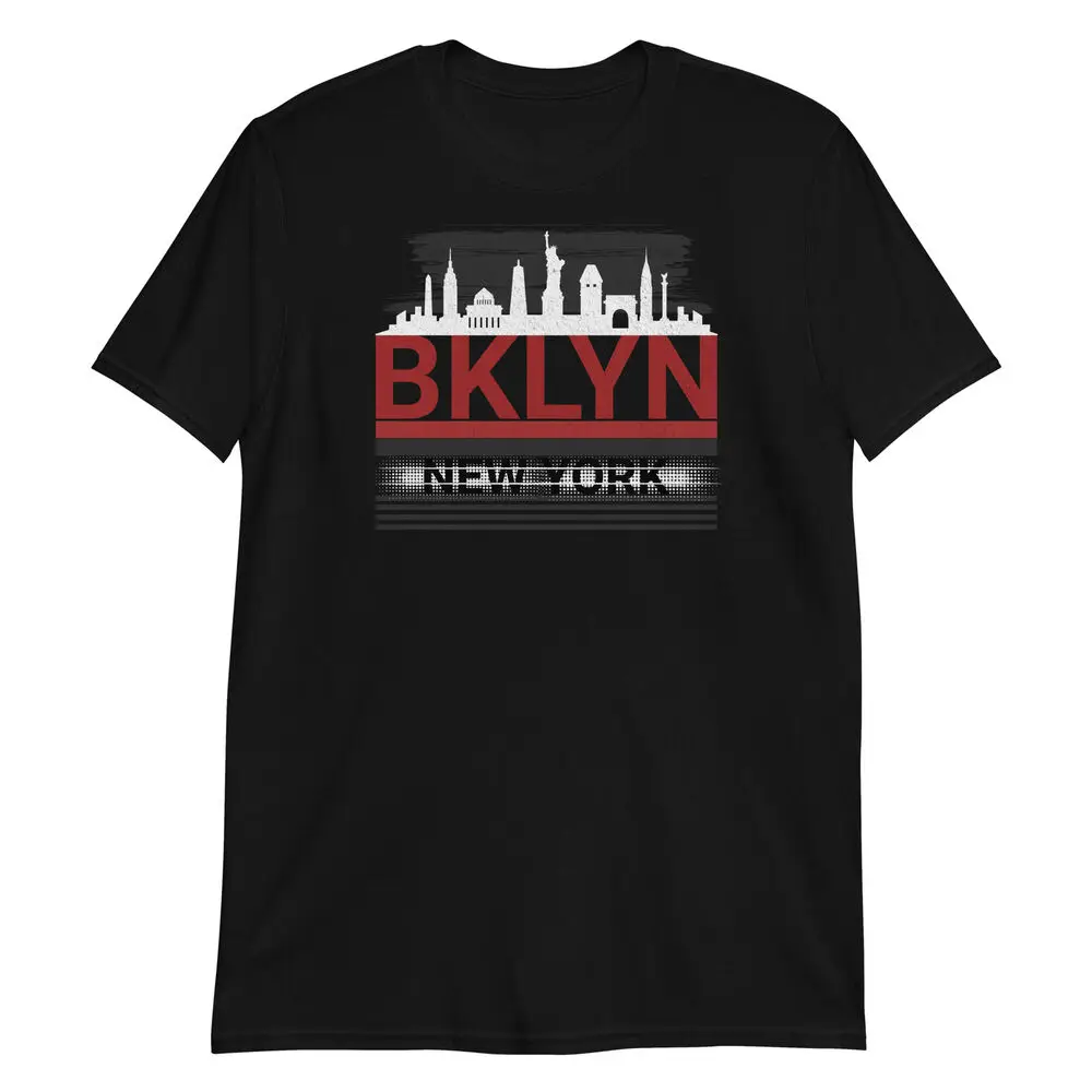 BKLYN Skyline T-Shirt - Brooklyn New York City Tee  High Quality 100%Cotton Short Sleeve