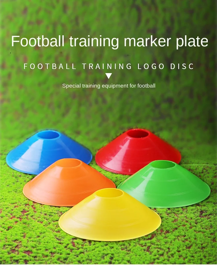Agility Training Kegel 50cm/20 Plastic Sport Kegel, Voetbal Training Marker Kegel met Gaten, Indoor en Outdoor Sensorische Trainingsapparatuur (Kleur: Groen, Maat: 6 stuks
