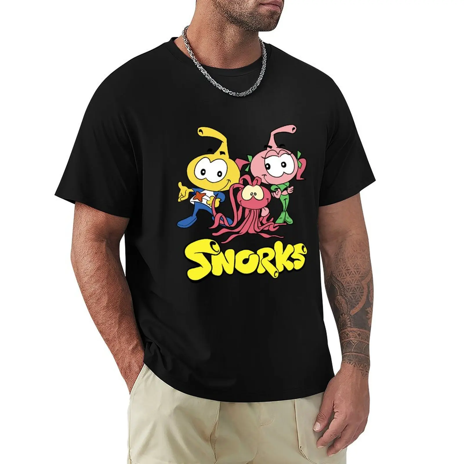 Snorks T-Shirt Breathable Workout Short Sleeve Top