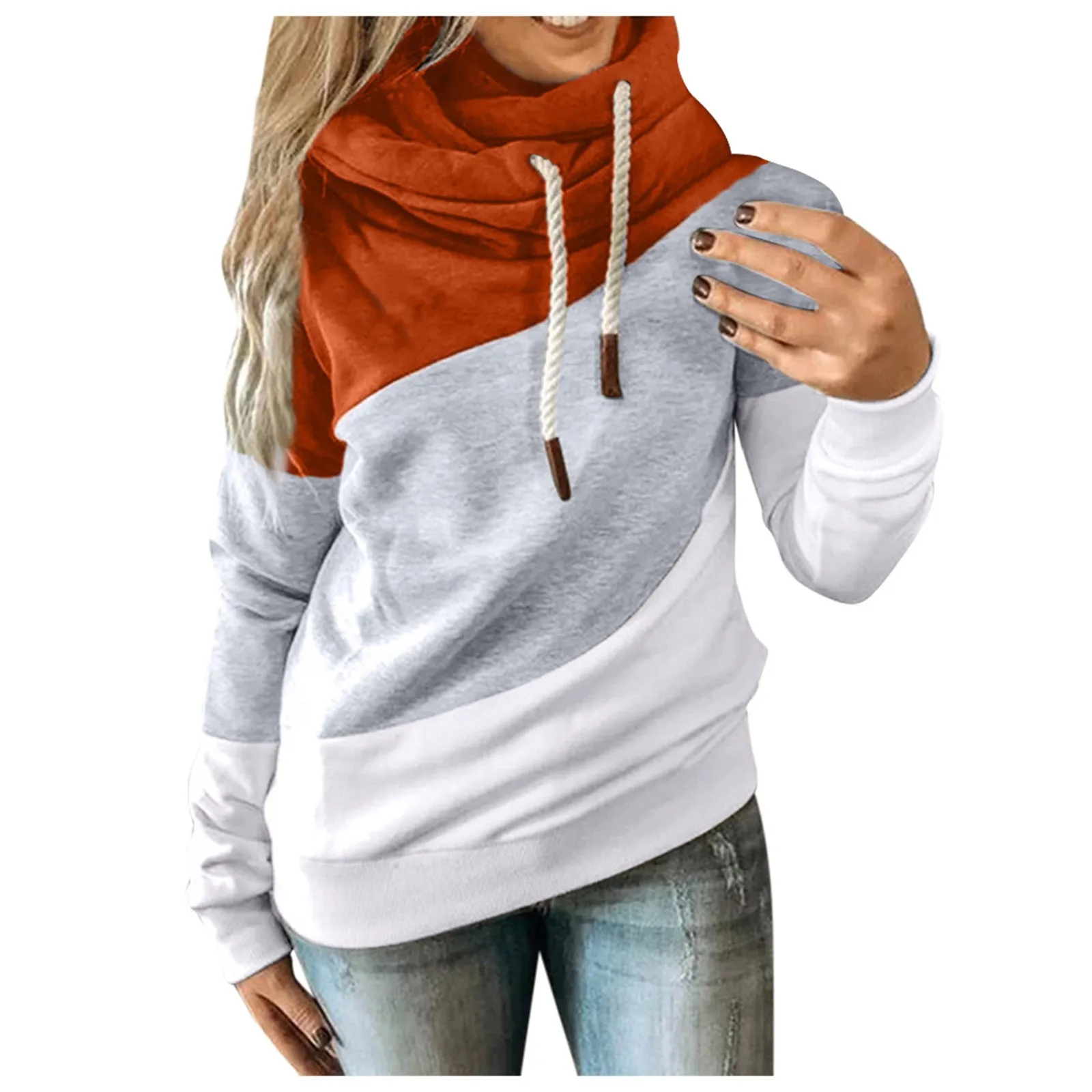 S-5XL Size Autumn Winter Thick Warm Coat Leopard Splicing Hooded Loose Women Hoody Sweatshirt Pullover Casual Tops Long Sleeve