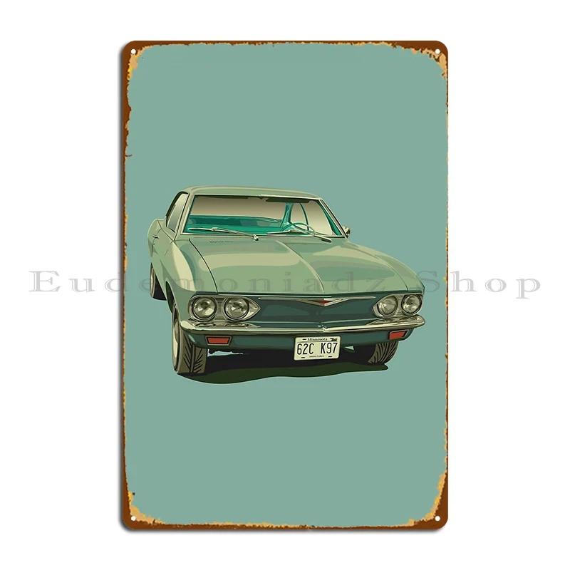 Corvair Peggy S Car Fargo Metal Sign Living Room Cinema Kitchen Garage Print Tin Sign Poster