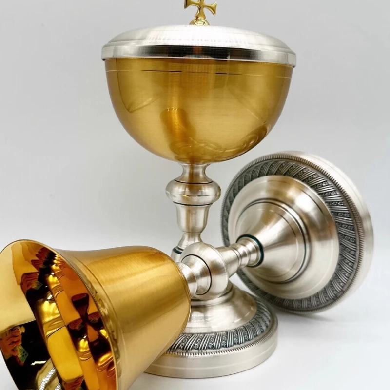 

Copper gold-plated wine glass cake cup home ornament jue set