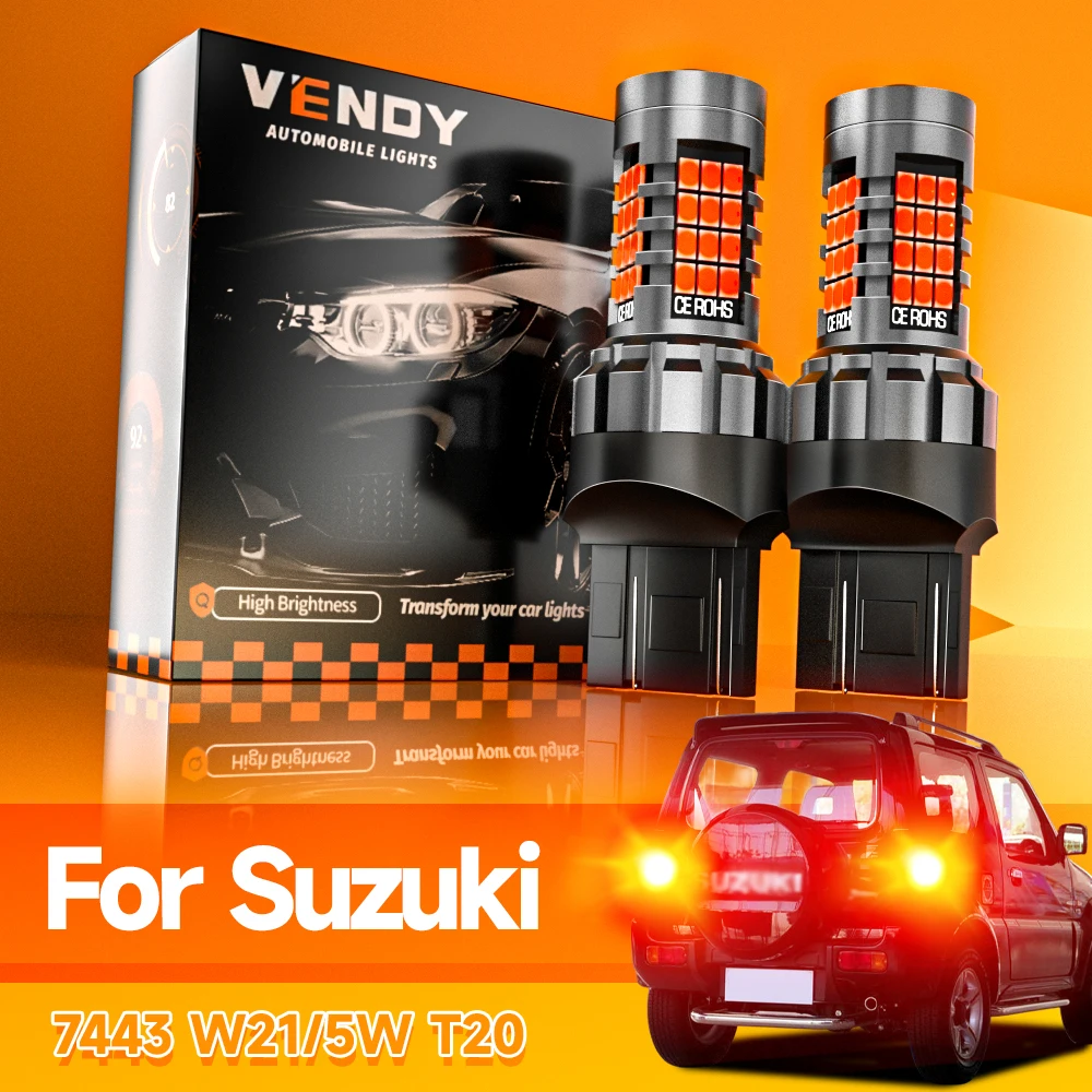 

2 шт. светодиодный стоп-сигнал W21/5W 7443 T20 Canbus без ошибок для Suzuki Grand Vitara 1 2 1998-2016 Ignis 3 Jimny Liana SX4