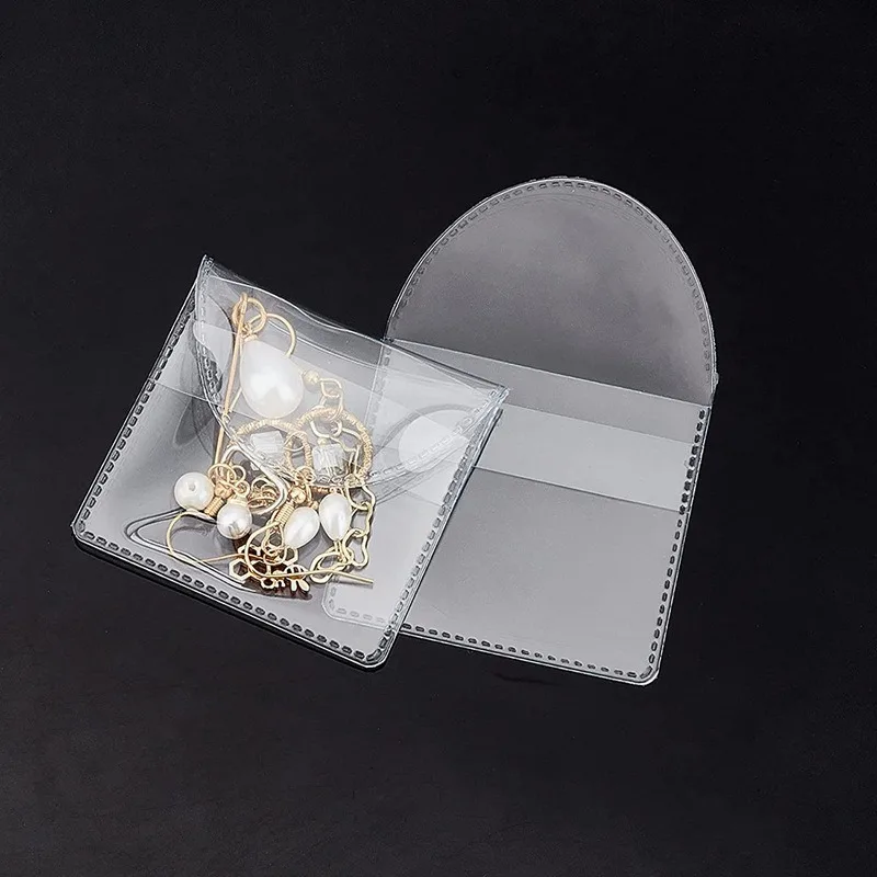 300/500pcs Coin Packaging Bags Transparent PVC Commemorative Coin Protectors Pouches for Medals Bitcoin Stamps Collection Folder