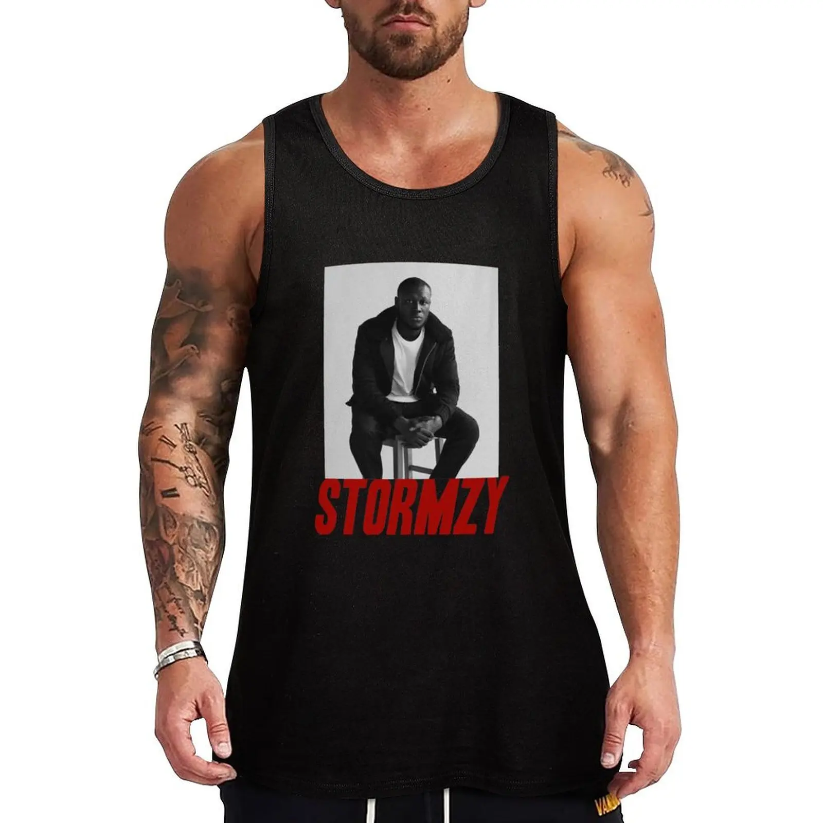 

Stormzy Relaxed Fit Tank Top Men sleeveless tee sports vest Men's vest