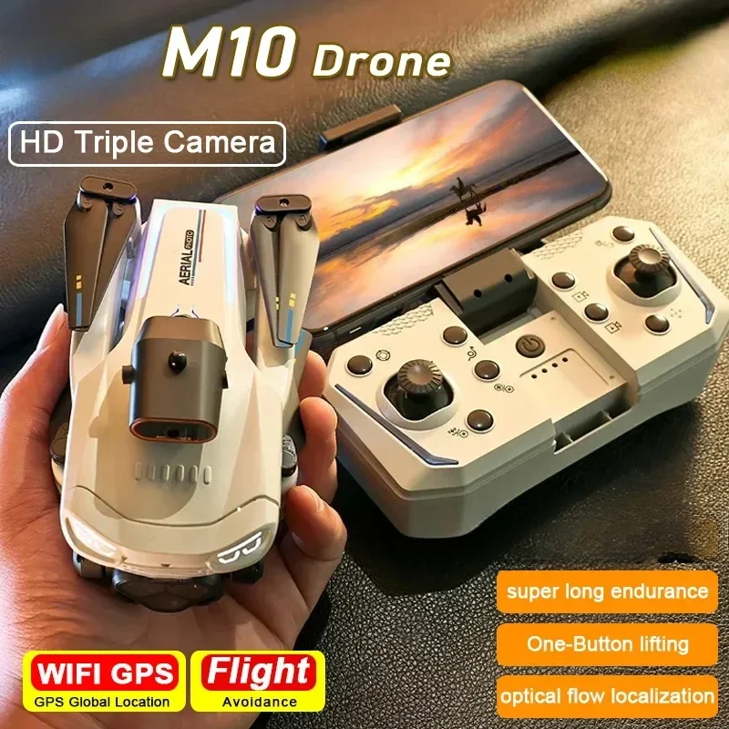 M10  Mini Drone 4K Professinal Camera Brushless Obstacle Avoidance Optical Flow Localization Omnidirectional Quadcopter