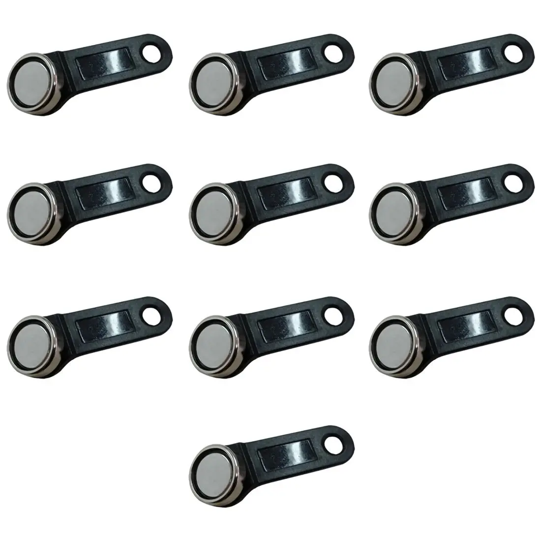 10pcs DS1990A-F5 TM Card iButton Tag with wall-mounted Black Without Chip