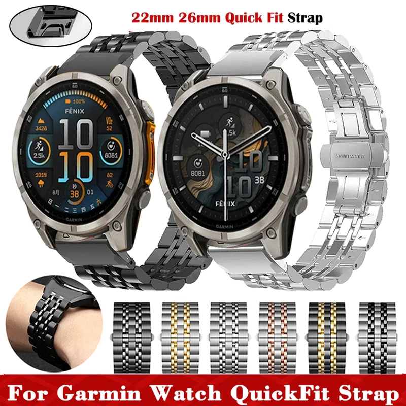 pulseira-de-metal-quickfit-de-26mm-22mm-para-garmin-fenix-8-47mm-51mm-7-7x-6-5-6x-pro-enduro-2-3-banda-de-aco-inoxidavel-tactix-7-8-935-945