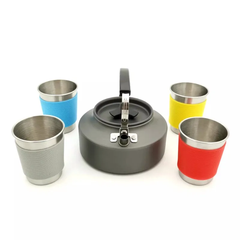 Outdoor products hot-selling camping picnic set pot set new camping cooker stove aluminum pot