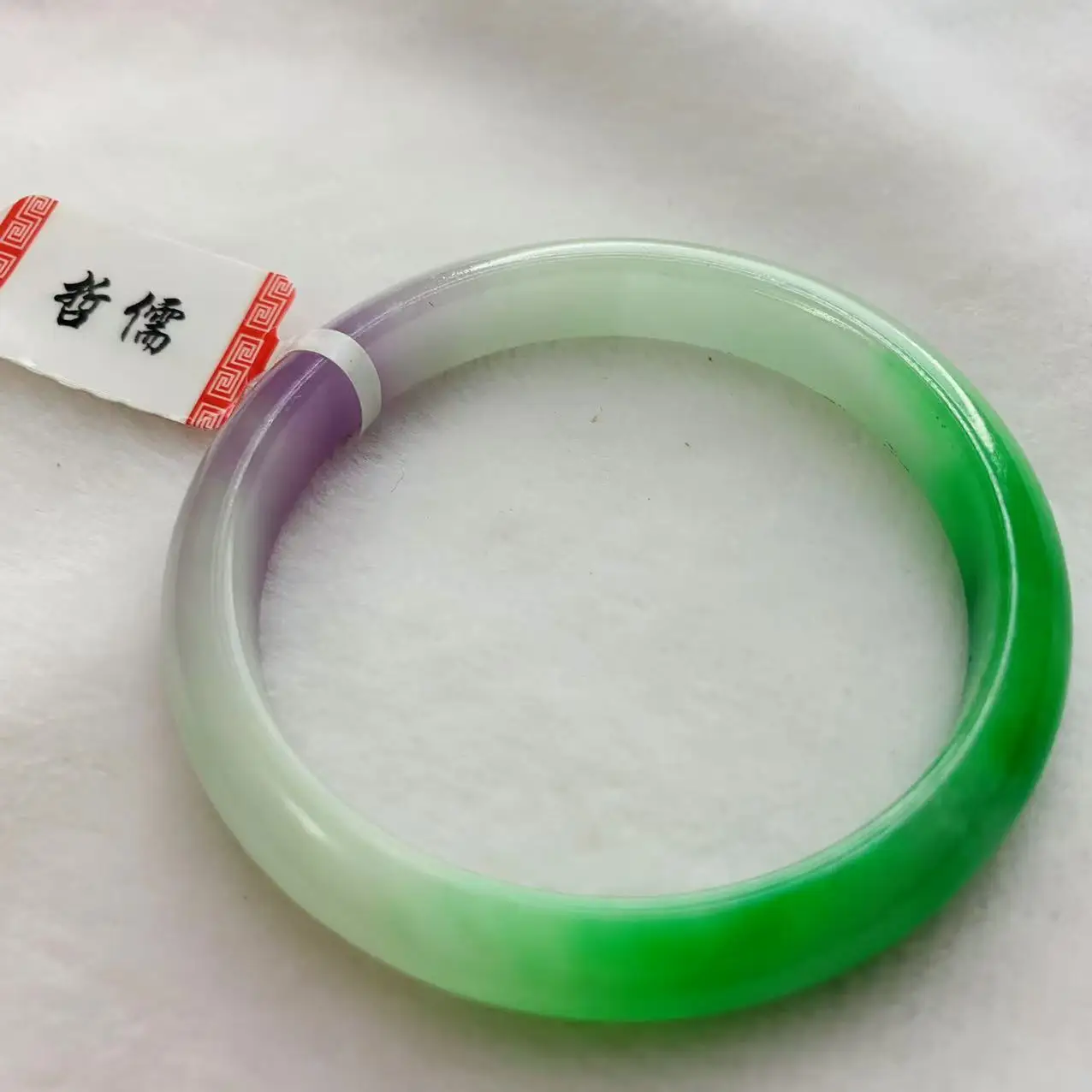 

One Item, One Picture Zheru Jewelry Natural Myanmar Jade Small Baby Two Color 47mm Bracelet