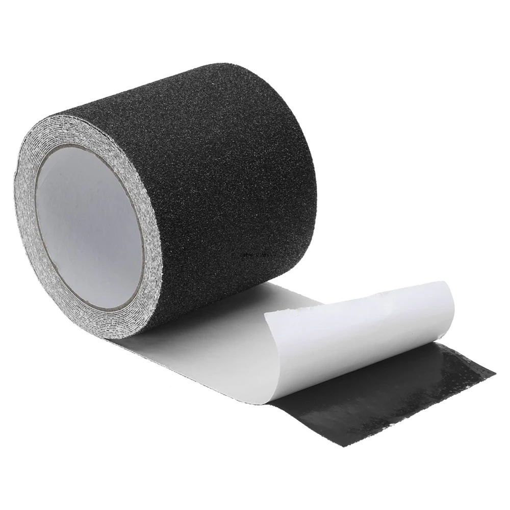 10cm*5m Black Anti Slip Tape Self-adhesive Non Skid Ramp High Traction Friction Abrasive Adhesive Sticker For Stair Floor Step